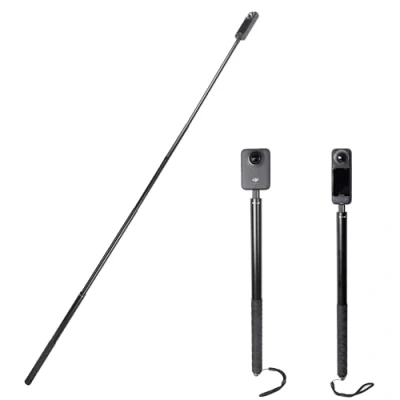 Immagine di PellKing Bastone invisibile per selfie lungo 200 cm fotocamera Insta360 ONE X3, X2, X, R, RS, Insta 360 Camera 1/4&quot; asta monopiede estesa