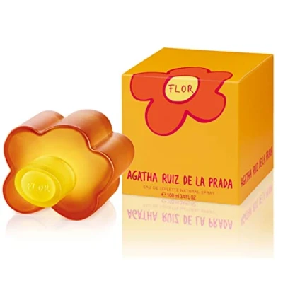 Immagine di Agatha Ruiz de la Prada Perfumes, Perfume Flor, Eau Toilette per Donne, Aroma Floreale Fresco e Fruttato con Limone, Bergamotto Rosa 100 ml