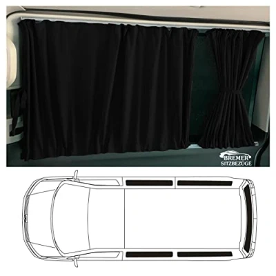 Immagine di T5 e T6 Transporter Tenda parasole con portellone posteriore, colore: Nero