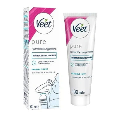 Immagine di Veet Crema depilatoria bikini &amp; ascelle Pelle sensibile, 100 ml
