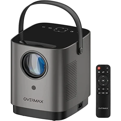 Immagine di OVERMAX MULTIPIC 3.6 Videoproiettore, Proiettore portatile fino a 150&quot; Home cinema HD 720p, 3500 Lumen WiFi, Controllo via touchpad, Formato:16:9 4:3, 2x Altoparlante stereo HDMI USB AV AUDIO OUT IR
