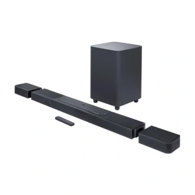 Immagine di JBL Bar 1300, Soundbar a 11.1.4 Canali per TV con Casse Altoparlanti Surround Rimovibili Batteria, Telecomando, Dolby Atmos, MultiBeam e DTS:X, Connessione HDMI eARC 4K Vision, Nero