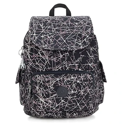 Immagine di Kipling City Pack S Zaini Donna, Multicolore (Navy Stick Print), 27x33.5x19 cm (B x H T)