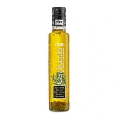 Immagine di Casa Rinaldi Condimento Alimentare &quot;I Testimoni&quot; con Olio Extra Vergine di Oliva e Rosmarino, Sapore Fresco Aromatico, Bottiglia da 250ml