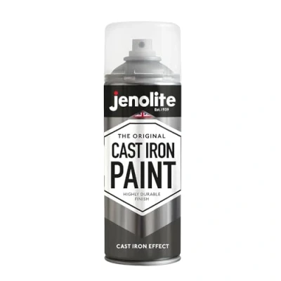 Immagine di JENOLITE vernice spray in ghisa, 400 ml, effetto realistica, multi superficie, ideale per progetti fai da te, artigianato, ornamenti e molto altro ancora