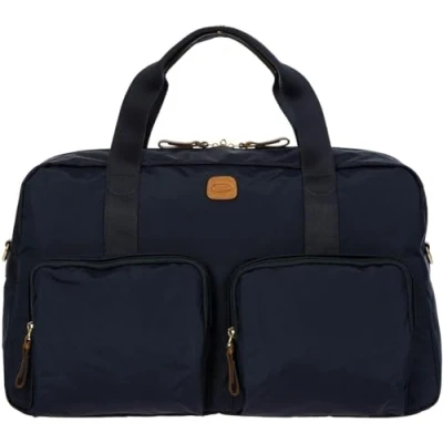 Immagine di Bric&#039;s Borsone X Collection, Borsa da Viaggio Leggera e Robusta, Bagaglio a Mano in Nylon, Tracolla Removibile, Dimensioni 46x24x22 cm, Ocean Blue