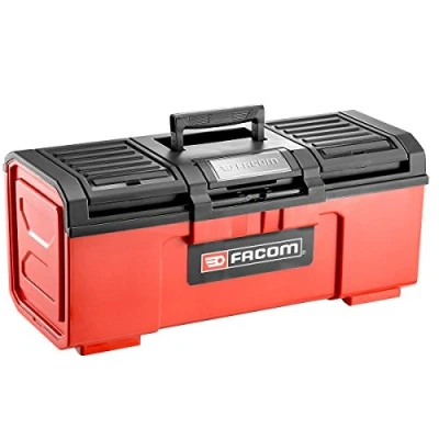 Immagine di FACOM BP.C24N Cassetta degli attrezzi in plastica, con chiusura automatica, modello piccolo, altezza 260 mm, larghezza 273 lunghezza 603 mm