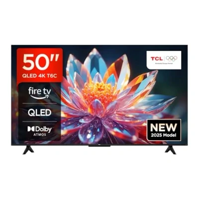 Immagine di TCL 50T6C 50&quot; QLED TV 4K HDR, FireTV (SmartTV con Dolby Vision e Atmos, HDR10+, Premi Chiedi ad Alexa)