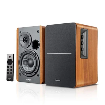 Immagine di Edifier R1280DBs Altoparlanti Diffusori da Scaffale Active Bluetooth Ingresso Ottico Diffusore Monitor Studio Wireless 2.0 42W RMS con Subwoofer Line Out Legno Venature
