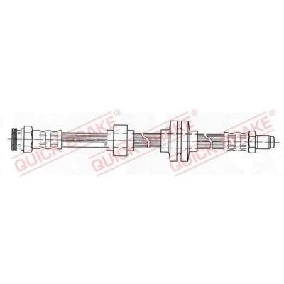 Immagine di QUICK BRAKE 32.207 Tubi Freno 427mm M10x1 con filettatura interna, esterna ALFA ROMEO: 166
