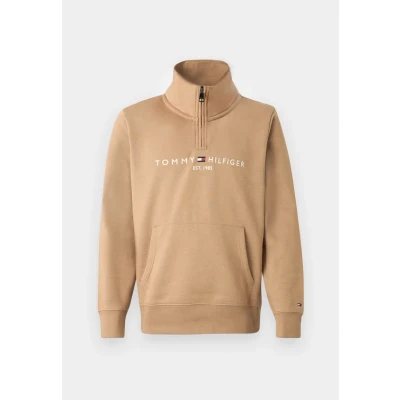 Immagine di Tommy Hilfiger LOGO MOCK NECK Felpa, Uomo, Taglia: Medium, Timeless camel