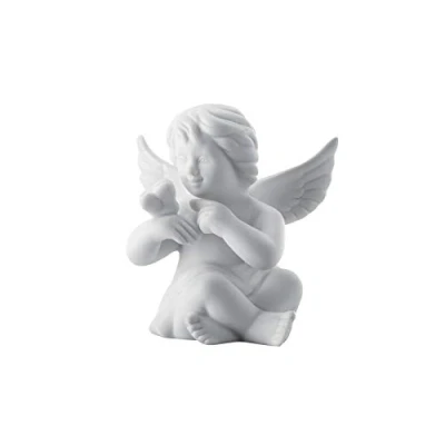 Immagine di Rosenthal angelo piccolo bianco opaco con farfalla