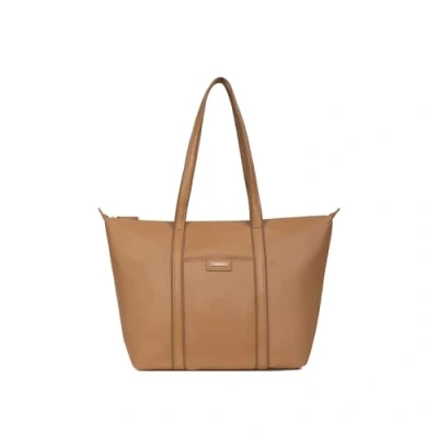 Immagine di Hexagona Borsa a spalla Materiale ecologico Compatibile con formato A4 Da donna Collezione Joyce, marrone chiaro, Taglia unica