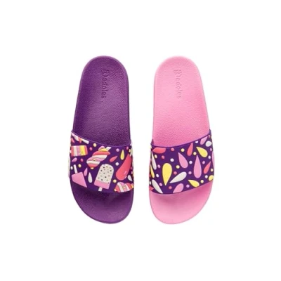 Immagine di Dedoles Ciabatte Donna Uomo &amp; Bambini Sandali per Spiaggia e Piscina con tanti Design Patatine Fiori Volpe Lama Nuvole Ketchup Regalo, Colore: Ghiaccioli, Misurare: 41 EU