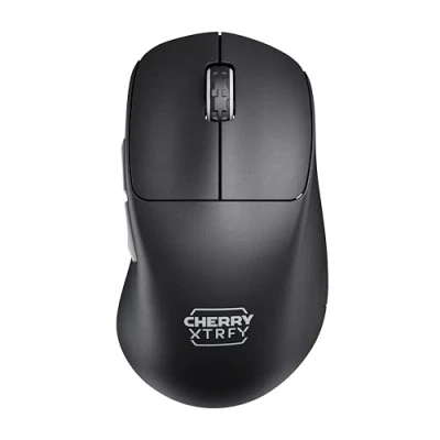 Immagine di CHERRY XTRFY M64 PRO 8K Wireless Mouse da gioco superveloce e ultraleggero, Senza fili, a 2,4 GHz, Ottimizzato per gaming competitivo, Ergonomico con parte anteriore piatta, colore nero