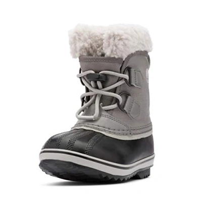 Immagine di Sorel Yoot Pac Nylon WP, Stivali da Neve Impermeabili, Unisex Bambini e ragazzi, Quarry/Dove 2024, 29 EU