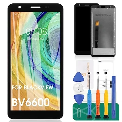 Immagine di Blackview BV6600 Schermo di ricambio per BV6600E, display LCD Pro, kit riparazione digitalizzatore touch screen (nero)