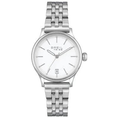 Immagine di Breil Orologio DONNA CLASSY quadrante MONO COLORE BIANCO movimento SOLO TEMPO 3 LANCETTE QUARZO e BRACCIALE ACCIAIO ARGENTO EW0495
