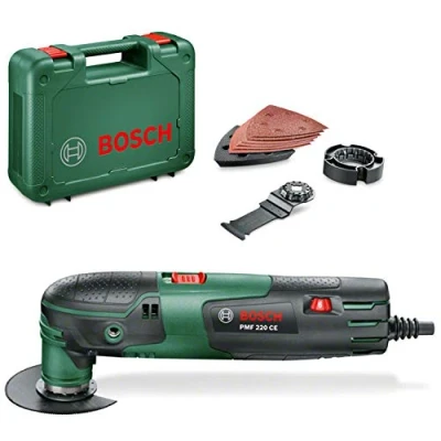 Immagine di Bosch Home and Garden PMF 220 CE 0603102000 Multiutensile elettrico incl. accessori, valigia 12 parti W