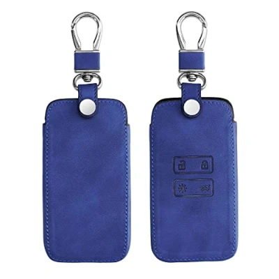 Immagine di kwmobile Cover copri chiave compatibile con Renault 4 tasti Smart Key (solo Keyless Go) Guscio protettivo chiavi auto in pelle PU Nabucco per telecomando macchina