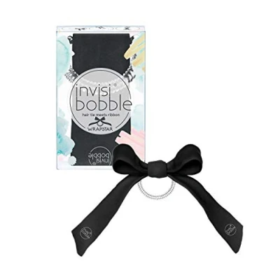 Immagine di Invisibobble Wrapstar Snake it Off Elastico capelli I con nastro nero Accessorio per chic a spirale FORTE TENUTA