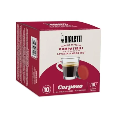 Immagine di Bialetti Caffè Capsule Compatibili Lavazza A Modo Mio®, Corposo, 16