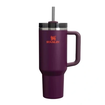 Immagine di Stanley Quencher H2.0 FlowState Borraccia con Cannuccia 1.2L Freddo per 11 Ore Ghiaccio 48 Senza BPA Tazza Termica Manico Plum