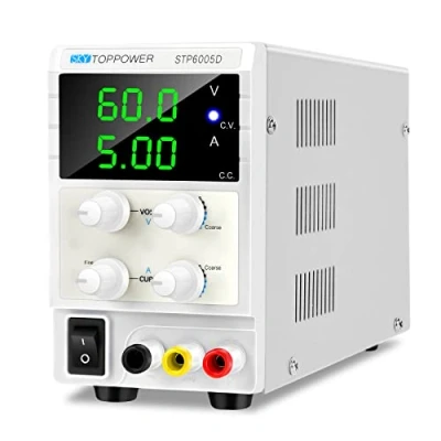 Immagine di Alimentatore da banco Variabile 0 60V 5A Laboratorio utilizzato per l&#039;insegnamento in laboratorio, riparazioni elettroniche, fai te, e bike placcatura STP6005D EN61010 1