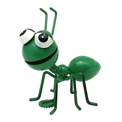Immagine di Dekohelden24 Calamita in metallo per frigorifero, dimensioni: 7 x 7,5 8,5 cm, motivo: formica verde