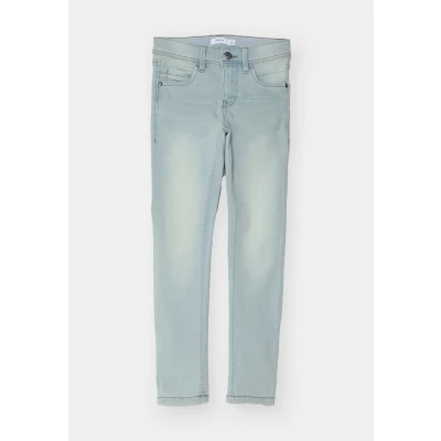 Immagine di Name it Nkmsilas PANT Jeans Skinny Fit per bambini, Taglia: 122, Light blue denim