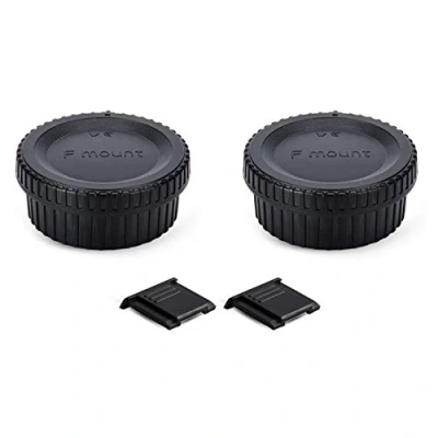Immagine di PROfezzion Kit Copriobiettivo e Posteriore per Nikon D7000 D7100 D7200 D5600 D5500 D5300 D5200 D5100 D3500 D3300 D3200 D780 D750 D610 D500 D850 Altro F Mount DSLR