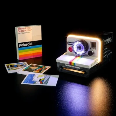Immagine di YEABRICKS Luce LED per Lego 21345 Ideas Polaroid OneStep SX 70 Camera Building Blocks Model (Lego Set NON incluso)