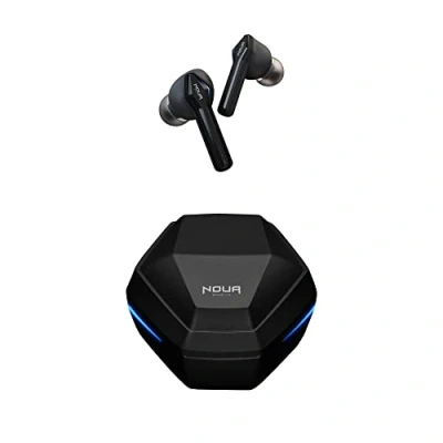 Immagine di Noua Samurai Earbuds Bluetooth 5.0 con Stereo HiFi, Cuffie True Wireless Microfono, Auricolari In Ear Controllo Touch Senza Fili, Custodia Ricarica Rapida USB C per Smartphone