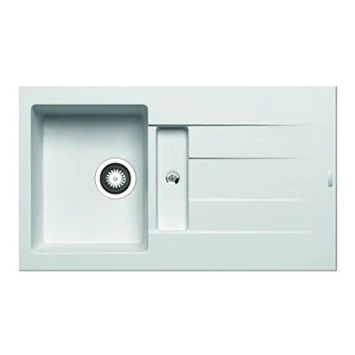 Immagine di Pyramis, Athlos 1 1/4B 1D, Lavabo da incasso Pyragranite, 86 x 50 cm, 070010112