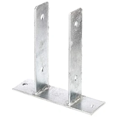 Immagine di Alberts 212780 Staffa portapalo ad U, da avvitare, zincato a caldo, Larghezza libera 81 mm