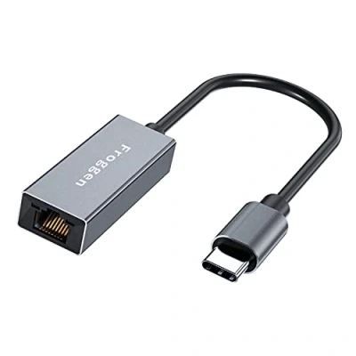 Immagine di Froggen Adattatore da USB C a Ethernet Tipo Gigabit LAN 1000 Mbps Porta RJ45 per Windows MacBook Samsung HP Huawei Notebook dell