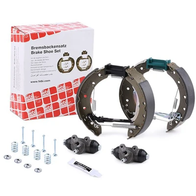 Immagine di FEBI BILSTEIN 37235 Kit freno, Freno a tamburo Assale posteriore con accessori, cilindretto materiale di montaggio RENAULT: CLIO 2