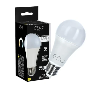 Immagine di EDO, MARI B lampadina led 17W 4000K bianco neutro NW 2500lm non dimmerabile, e27 4000K,e27,lampadine a risparmio energetico, lampadine led, energetico 1 pezzo, EDO777505