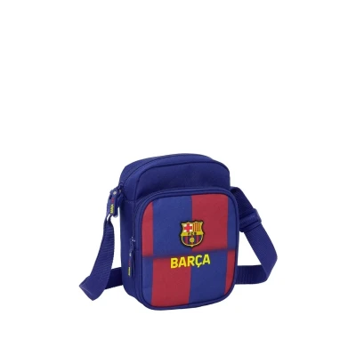 Immagine di Safta F.C. Barcellona 2ª attrezzatura tracolla con tasca esterna, valigetta portatodo, comoda e versatile, qualità resistenza, 16 x 6 22 cm, colore blu bordeaux, blu/granata,