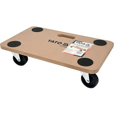 Immagine di Carrello per mobili, in legno piatto, fino a 200 kg, versione: 50 x 30 mm, colore nero