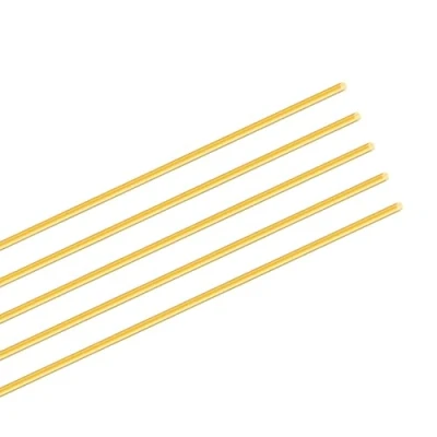 Immagine di iMeistek Asta in ottone da 2 mm, lunghezza 350 metallo massiccio, rotonda, per matite RC, modelli fai te (5 pezzi)