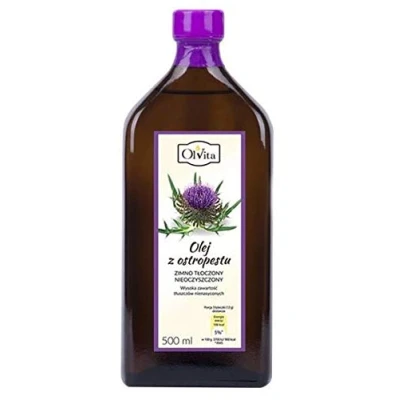 Immagine di Olio di cardo mariano, spremuto a freddo e crudo 500ml OLVITA
