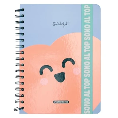 Immagine di Mr. Wonderful Agenda Wonder 2025 Settimanale Sono al top Include 8 Fogli di Adesivi e Blocchetti Note Adesive con Diverse Forme