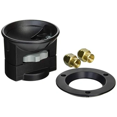 Immagine di Manfrotto 325N Adattatore per Treppiedi da Base Piatta a Culla 100/75 mm, Nero