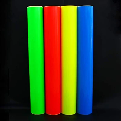 Immagine di Pellicola per plotter, autoadesiva, fluorescente (giallo neon, 100 x 63 cm)