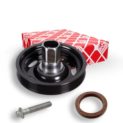 Immagine di FEBI BILSTEIN 171924 Puleggia albero Motore 6 PK 153 5 con bullone/vite, anello tenuta, per motore/a gomito OPEL: Adam, Mokka / X