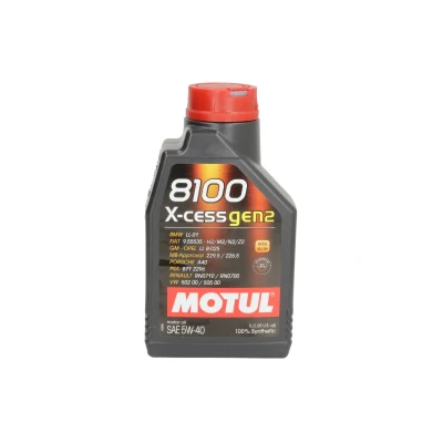 Immagine di Motul 8100 X CESS GEN2 5W 40 1l Olio motore 109774 BMW: 3 Coupe, 1 Hatchback, Cabrio, FIAT: Ducato II Camion pianale/Telaio, Punto Hatchback
