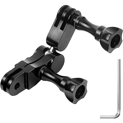 Immagine di FAEFTY Supporto snodo sferico per Gopro, in alluminio, girevole a 360, con chiave inglese GoPro Hero 11, 10, 9, 8, 7, 6, 5, 4, Sjcam, Yicam e altre fotocamere d&#039;azione
