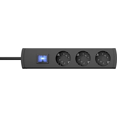 Immagine di Kopp 233905019 Multipresa con interruttore 3 scomparti Antracite Schuko 1 pz.
