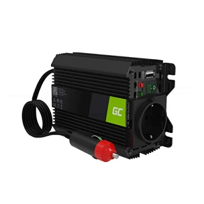Immagine di Green Cell PRO 150W/300W 12V 220V/230V Onda modificata Inverter Invertitore di Tensione Fotovoltaico DC AC per Camper Auto Convertitore Potenza, Trasformatore sinusoidale USB
